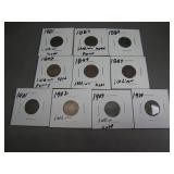 10 US Indian Head Pennies