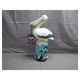 Pelican on Dock Solar Lamp