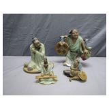 4 Vintage Oriental Figurines