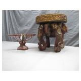Cool Wooden Indian Carved Decorative Side Table