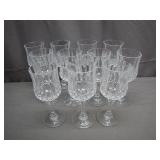 11 Crystal WIne Glasses