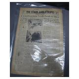 1944 Original WWII Stars & Strips Newspaper