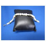 Sterling Silver & Cultured Pearl Beaded Bracelet