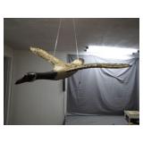 Vintage Hand Carved Flying Goose