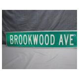 'Brookwood Ave' Street Metal Sign
