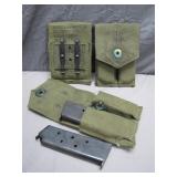 Vintage Original 1911 Army Magazines & Pouches