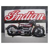Metal Indian Motorcycle Sign