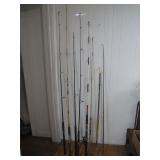 Lot of 6 Fishing Poles