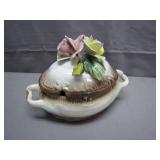 Pretty Vintage Porcelain Gravy Dish