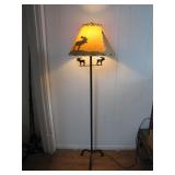 Northwest Style Moose Theme Floor Lamp