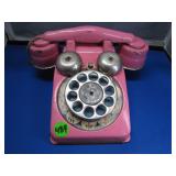 Vintage Pressed Steel Child's Phone Toy