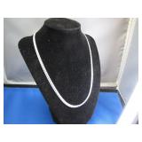 Heavy Sterling Silver Embossed Link Necklace