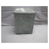 Vintage Galvanized Steel Seal Test Porch Milk Box