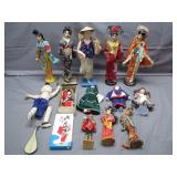 Nice Grouping of Vintage Asian Oriental Dolls