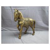 Majestic Carved Wooden Circus Horse