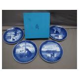 Four 1960-70's Royal Copenhagen Christmas Plates
