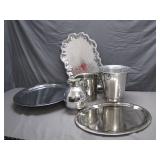 Plastic and Metal Serving ware (different styles)