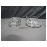 4 Assorted Glass Vintage Ashtrays