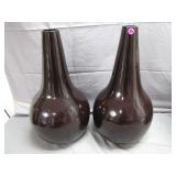 Black Laquer Bamboo Decorative Vases by BoConcepts