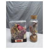 Box of Poppuri and Bottle Display