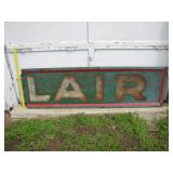 Old Sinclair Metal Enameled Sign (Second 1/2 End)