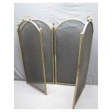 Vintage Gold Colored Trim Fire Place Screen