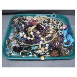 Tray of Costume Jewelry Necklaces
