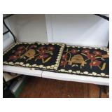 (2) 36"x25" Bee Hive Floor Mat Rugs