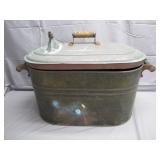Large Antique Copper Boiler Wash Tub