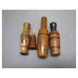 3 Wooden Duck Calls