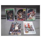 5 Basketball Legends Sports Cards