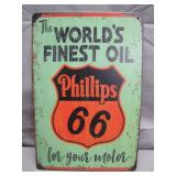 Retro Style Phillips 66 Metal Sign