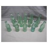 14 Vintage Coca Cola Bottles From Assorted Places
