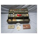 Vintage Outing Mfg Co., Steel Tackle Box w/ Tackle
