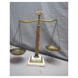 Vintage Scale of Justice with/ Marble Base