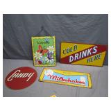 Old Vntg Metal Signs