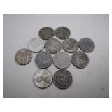 Lot of 12 1943 Steel Pennies
