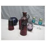 Assorted Grape Color Glass Dishware