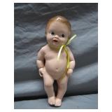 Vintage Original Plasto Plak Hand Painted Baby
