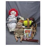 Vintage Dolls & Toys w/ Raggedy Anne