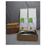 2 New Wall Shelfs, Tennies Shoes and Basket