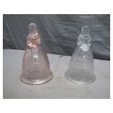 2 Imperial Glass Ladies Bells