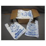 Case of Small Plastic New Shopping Bags