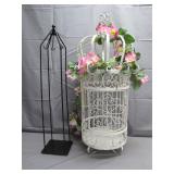 Decorative Birdcage/ Plant Stand Decor