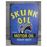 Retro Style Skunk Oil Motor Oil Sign