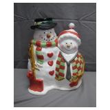 1999 Home Trends Snowman Ceramic Cookie Jar