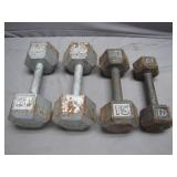 4 Dumbells (3 Different Weights)