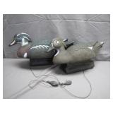 (2) 1998 Plastic Wood Duck Decoys