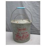Vintage Galvanized Chum/ Minnow Bucket