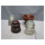 Vintage Ceramic & Glass Insulators